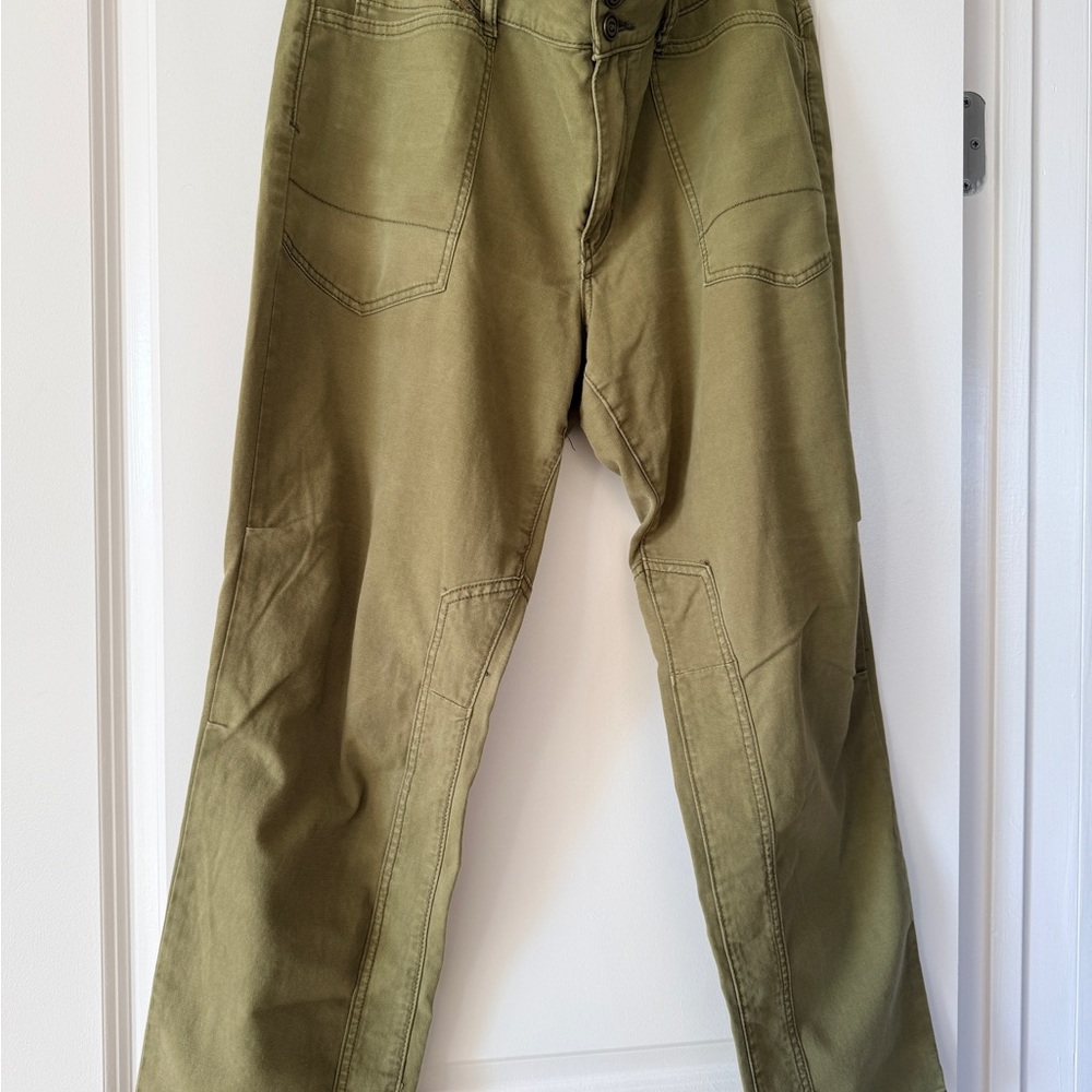 Pilcro Olive Straight Leg Pants
